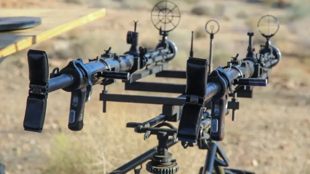 Twin Machine guns