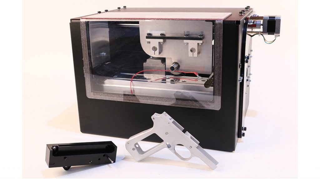 The Ghost Gunner enables DIY gun building at home.