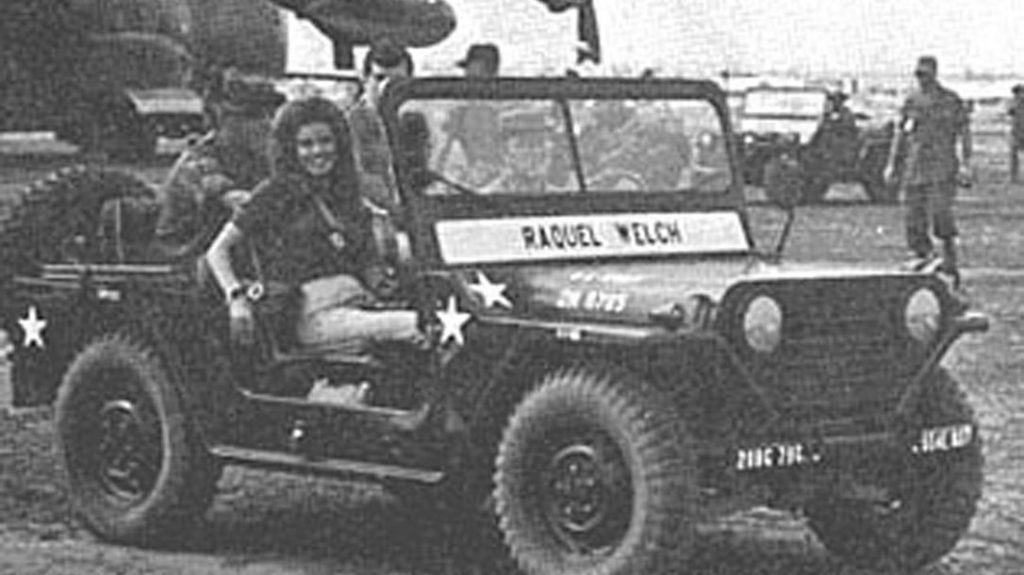 Raquel Welch, Vietnam War, Jeep