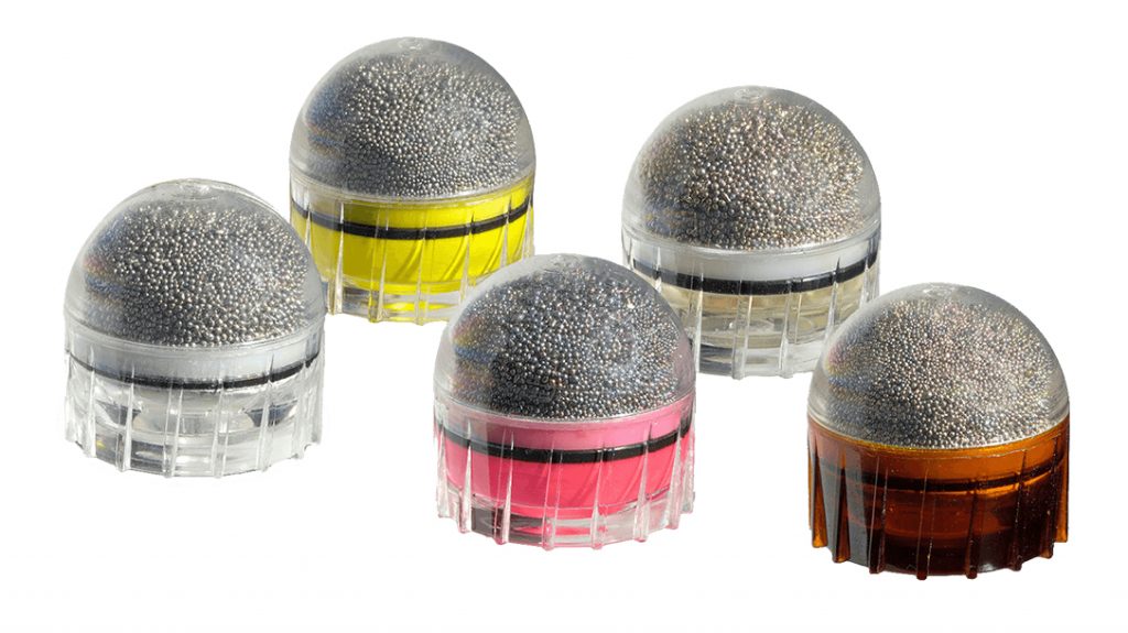 The fin-stabilized FN 303 projectile comes in several inert, marking and irritant forms.