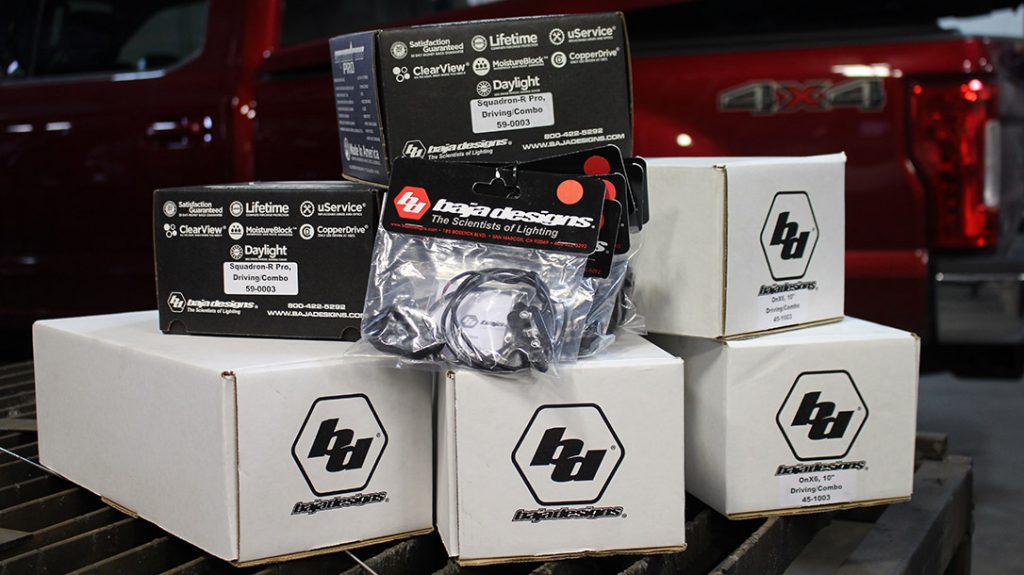 With the lights safely still in their boxes, the kit and truck were handed off to Jason Russell, lead fabricator at Profab Offroad in Orange, California.