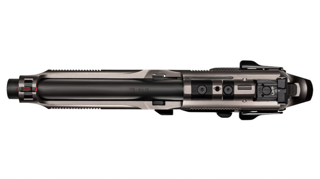 The Brigadier slide includes integral slide cuts to allow for the mounting of optional optic plate styles