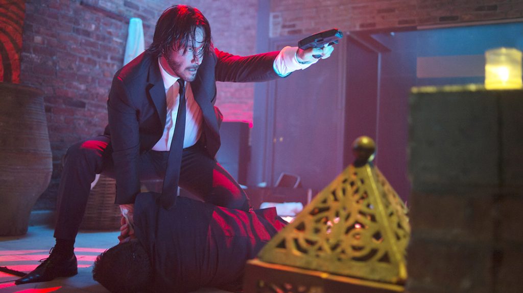 When John Wick needs a gun, he takes one.