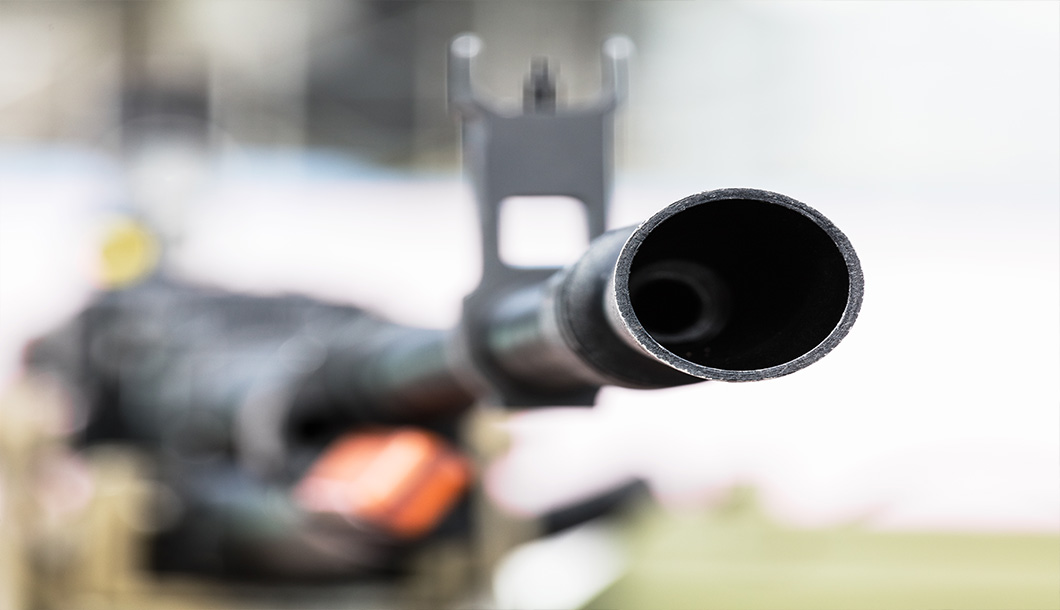 Nothing says I am ready to defend my country with my life more than a rifle barrel.