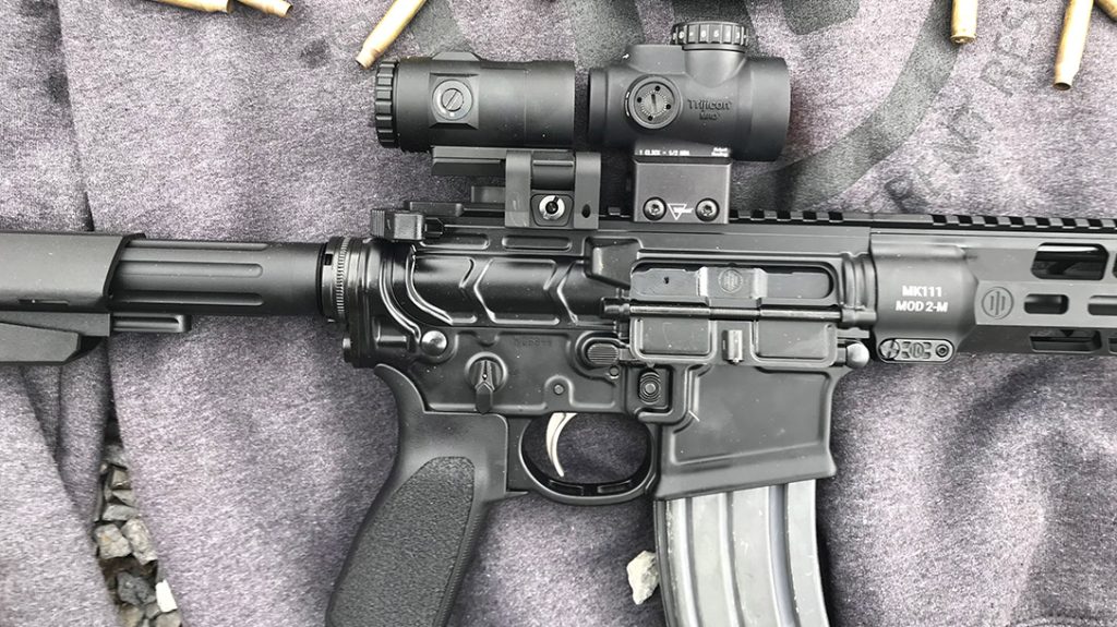 For the PWS MK1 MOD 2-M, the company eliminated the forward assist. There are also lightening cuts in the upper and lower receivers.