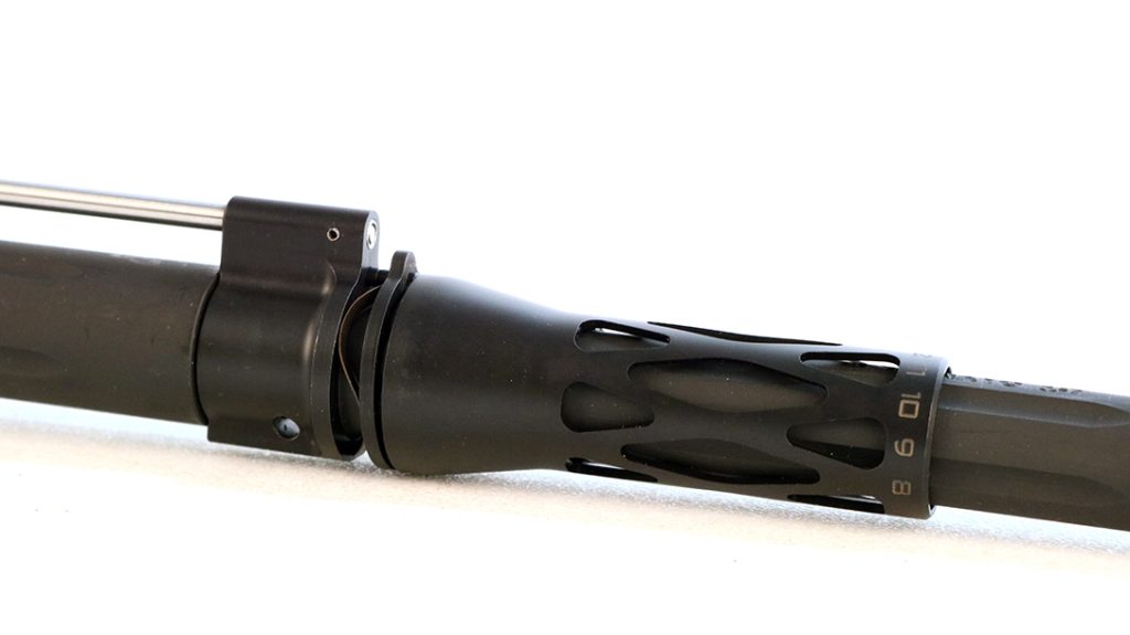 An easy-to-use rotating valve enables users to adjust gas flow on the fly.