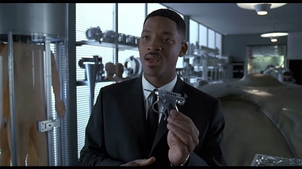 Movie Guns: The Noisy Cricket from Men in Black.