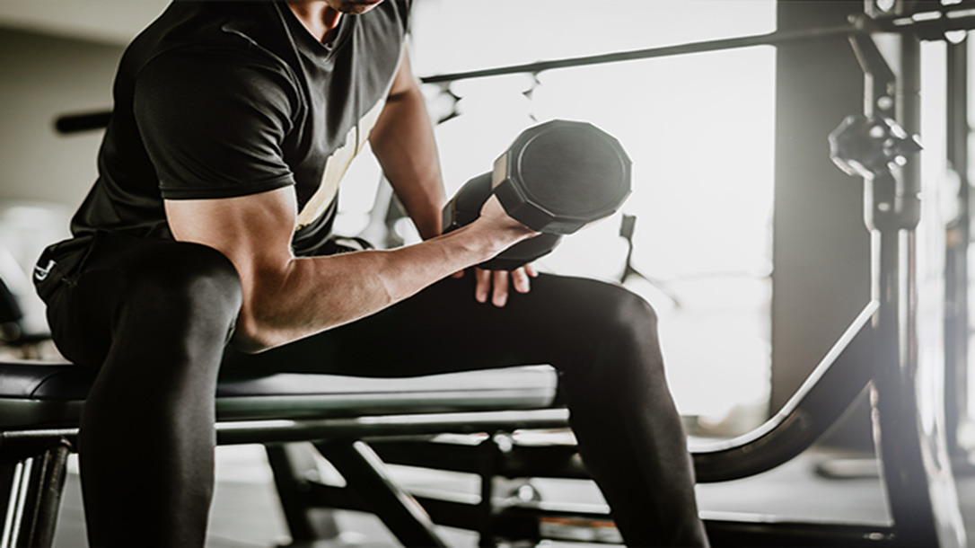 Lifting weights is an ideal way to maintain good health.