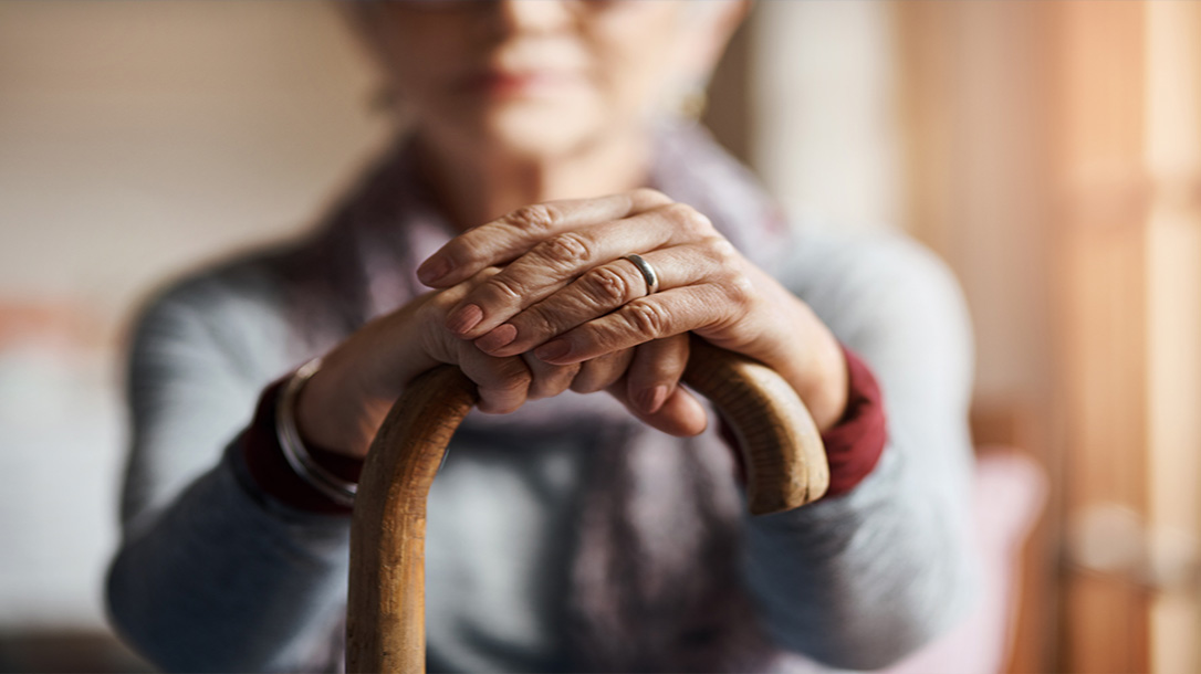 A cane can be a fantastic improvised weapon for a disabled person