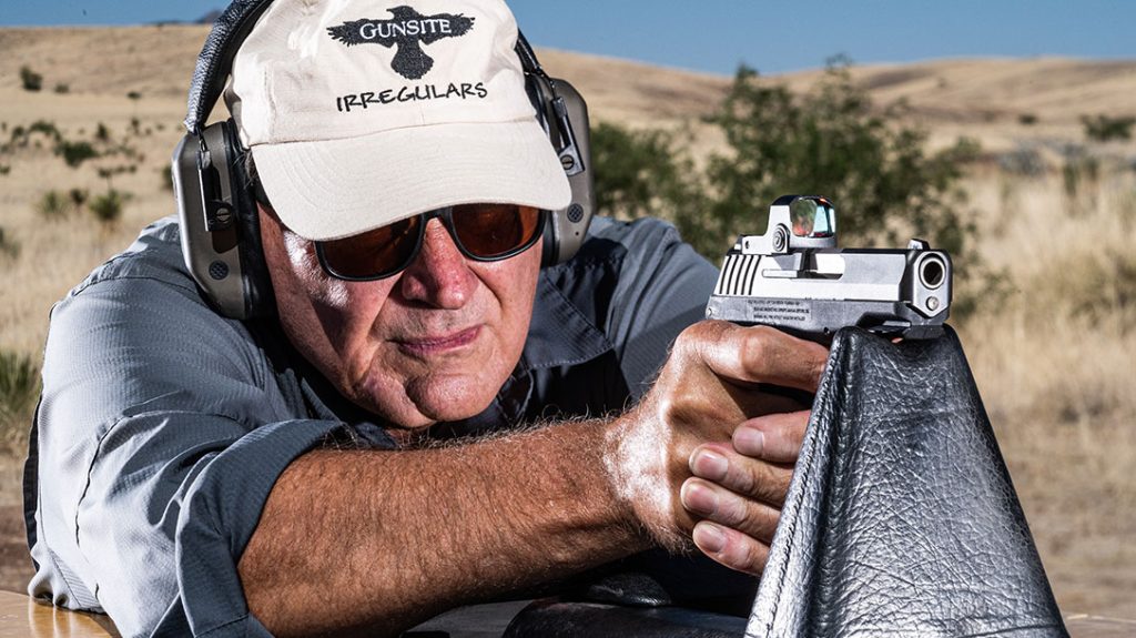 The author shooting the SCCY CPX-2 GEN3.