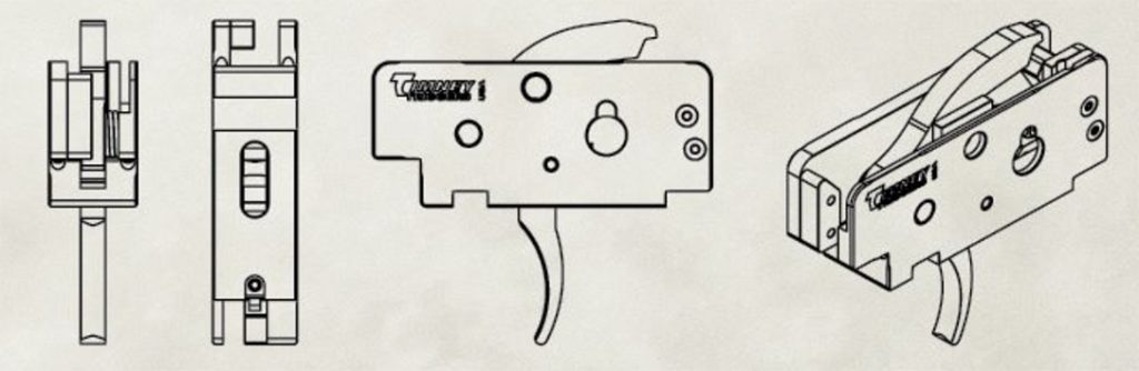 The two-stage HK MP5 semi-auto variants trigger breaks at 2 pound. 