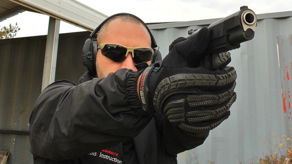 The author testing the Springfield Armory Operator.