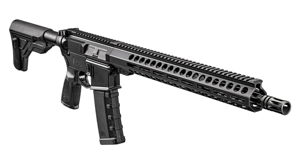 A large selection of Picatinny and M-LOK slots provide attachment points.