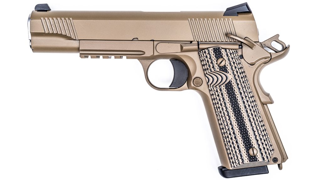 Left side full view of Tisas 1911 Raider
