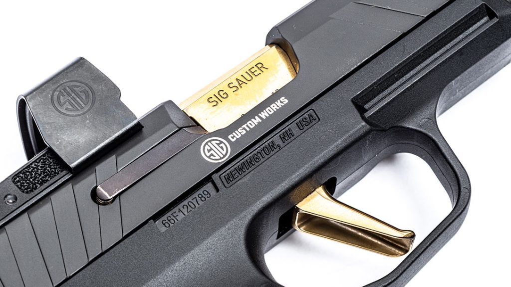 The P365XL comes standard with flat XSeries triggers and are optics ready right out of the box.