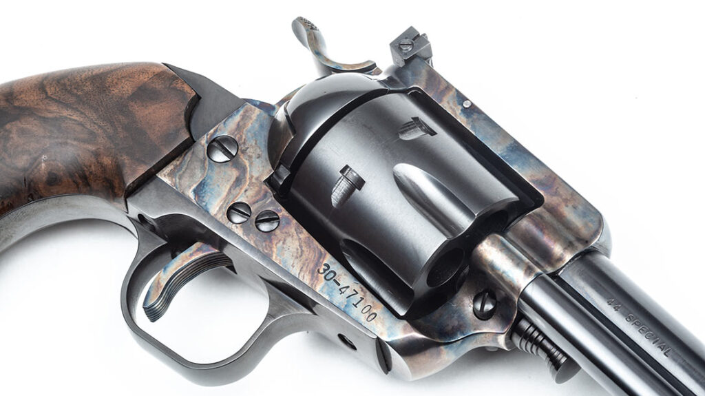 TGW’s Matt Grabbe tuned the trigger on the Ruger Blackhawk to an amazingly crisp 1.5 pounds.