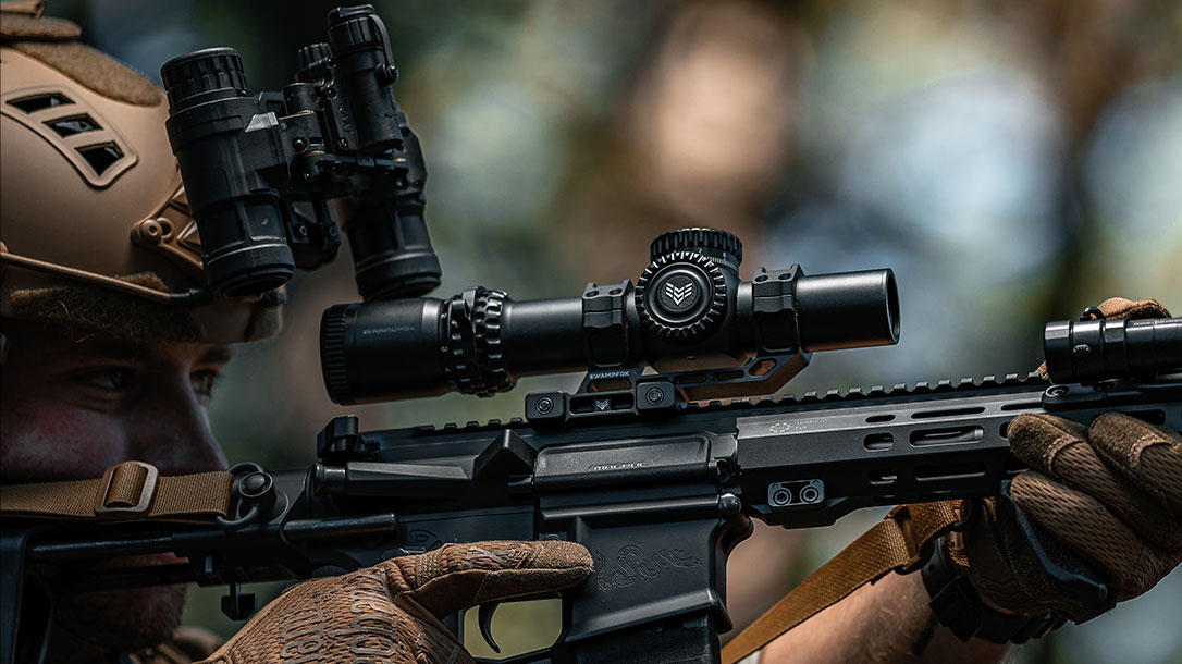 The Swampfox Warhorse 1-6x FFP LPVO.