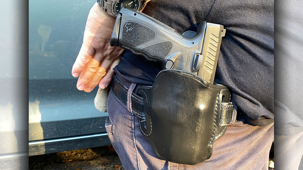 The Triple-K Victor (#778) is a good concealment holster option for the Taurus TS9 and is reasonably priced.
