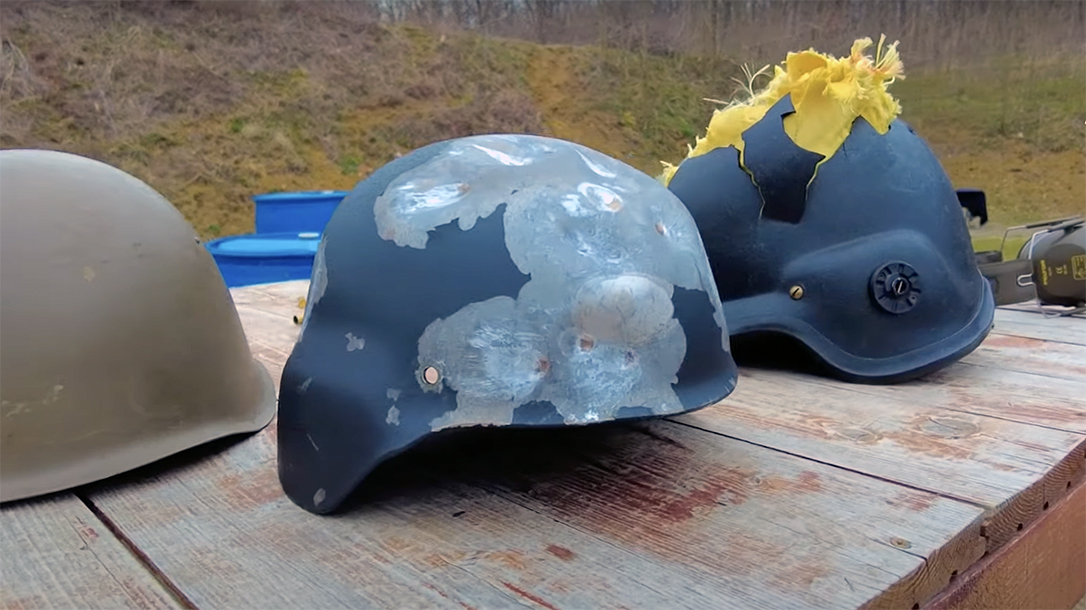 Adept Armor NovaSteel Helmet stops .357 Magnum.
