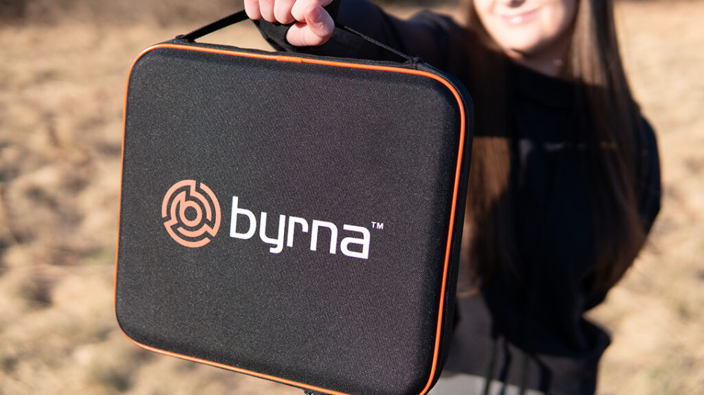 The Byrna HD Launcher kit comes in a nice zip-up case.