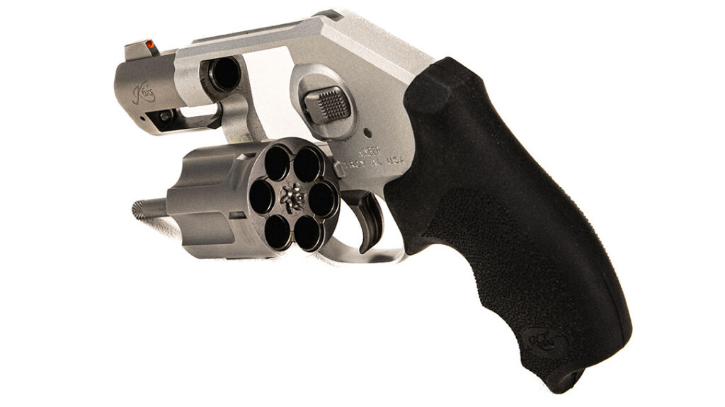 The revolver has a 6-round capacity.