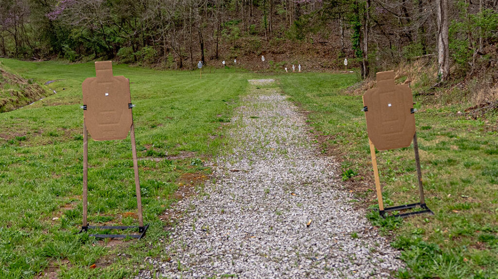 Target Transitions Drill: Set the targets 2 – 3 yards apart.