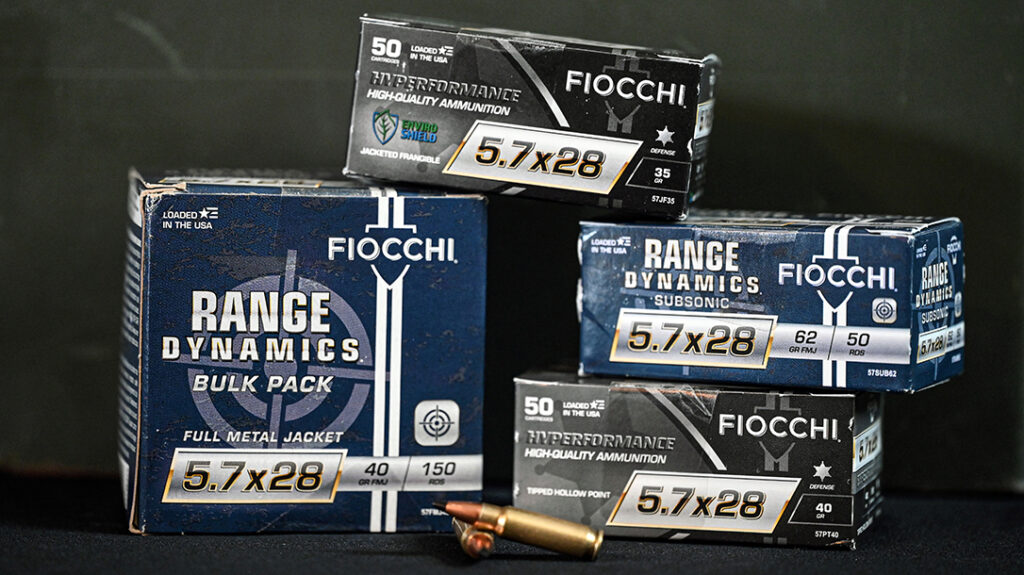 Four new 5.7x28mm loads from Fiocchi. 