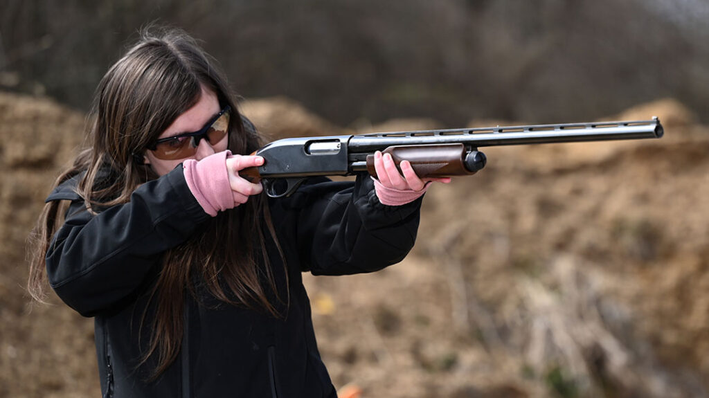 After the .410, the author switched to shooting a 20-gauge shotgun.