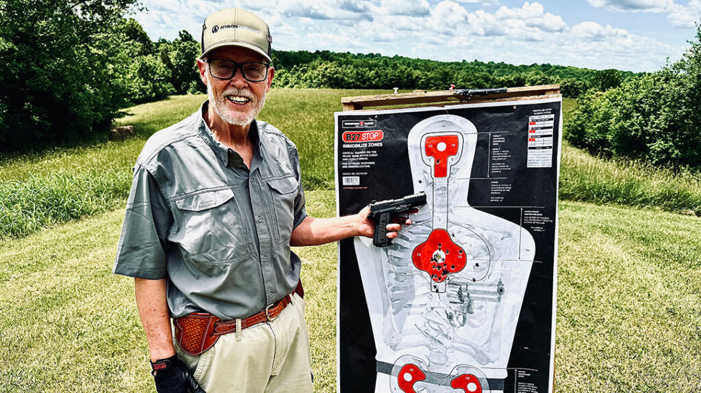 You can see the results of the combat course that was shot at 3, 7, and 15 yards; the majority of the bullet impacts were in the red lethal zones, except for 1 bad headshot.