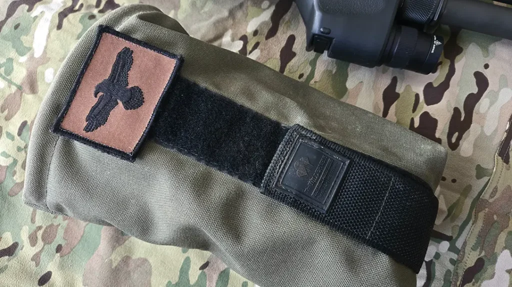 Dump pouch for shotgun ammo management.
