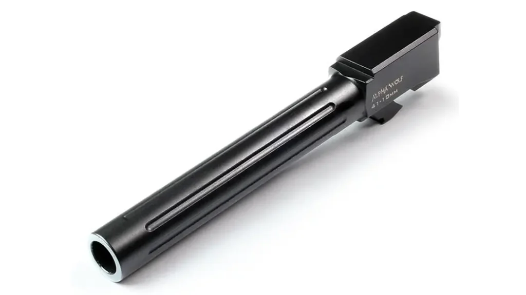 Upgraded barrel for 10mm Glock.