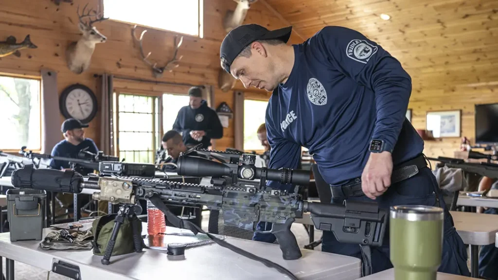 Classroom instruction during an LE Basic Sniper Course.