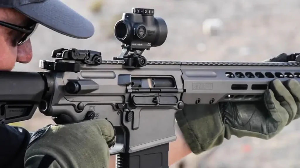 Red Dot on a Rifle