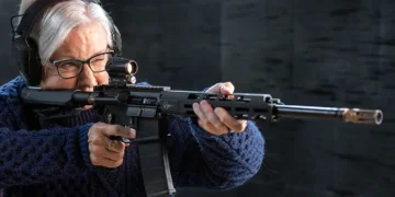 Shooting the SIG M400 Rose.