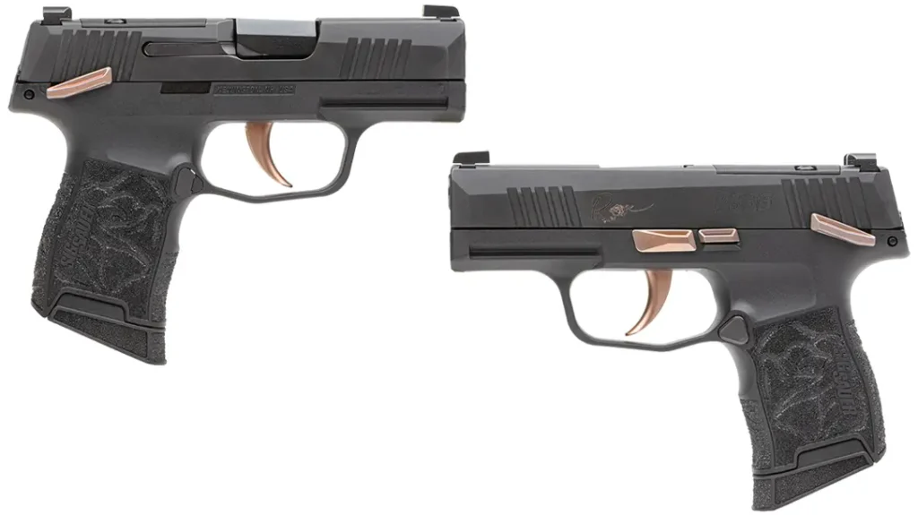 The pistol arrives as a kit, including a Vaultek pistol safe, dummy rounds, and quick start QR code access.