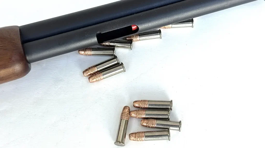 The Revel Classic loads into a tubular magazine.
