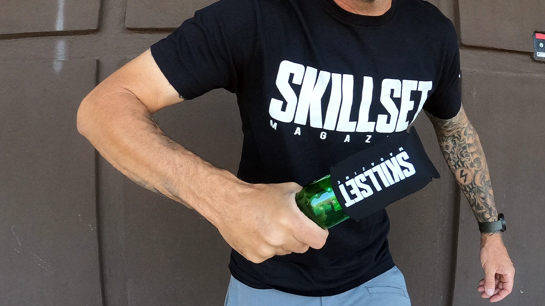 Breaking a beer bottle for a fight can cause harm.