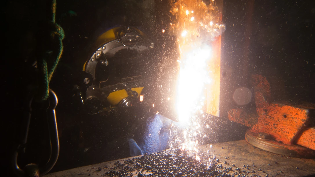 Underwater welders face numerous dangers along with claustrophobia on a daily basis.