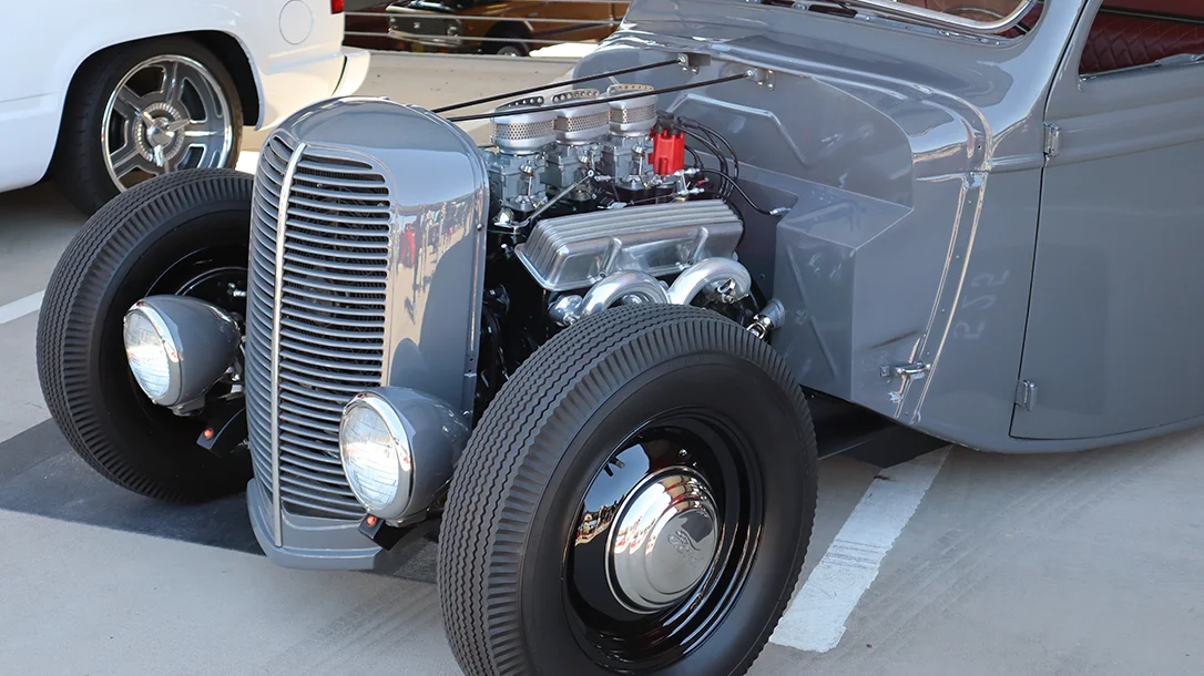 Vintage American muscle on every floor of the garage.