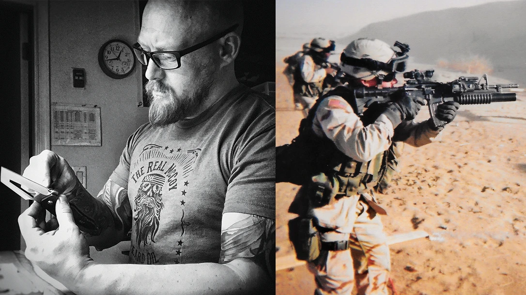 Shane Magnussen, owner of Scorpion 6, serving in the US Army.