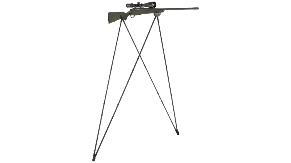 Supports both the front and rear of the rifle.