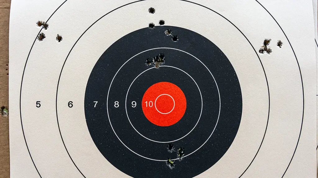 Accuracy results with the Crazy Ivan Competition 10/22 build.
