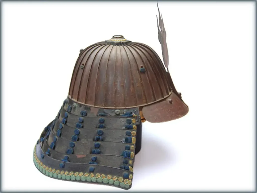 A samurai kabuto helmet that provided inspiration for Dart Vadar's look.