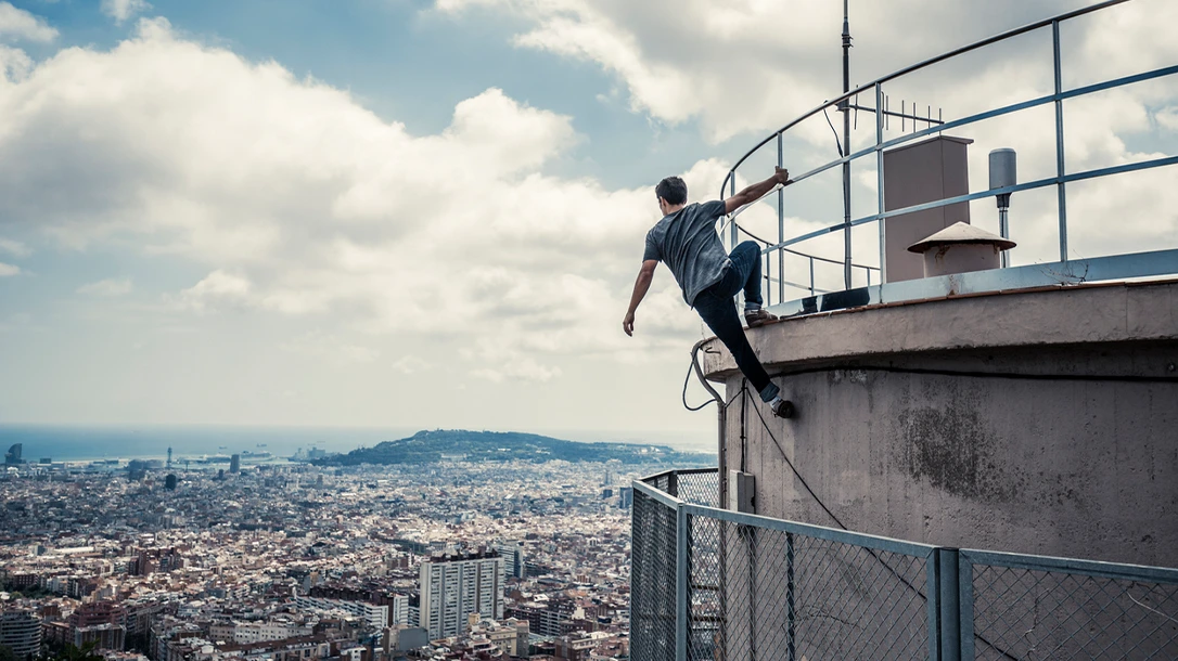 Practicing constantly to improve your climbing skills will aid when it’s time to scale an urban structure.