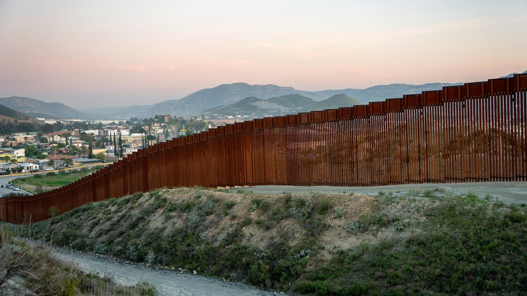 Tijuana, Mexico, is divided from the us by a simple fence.
