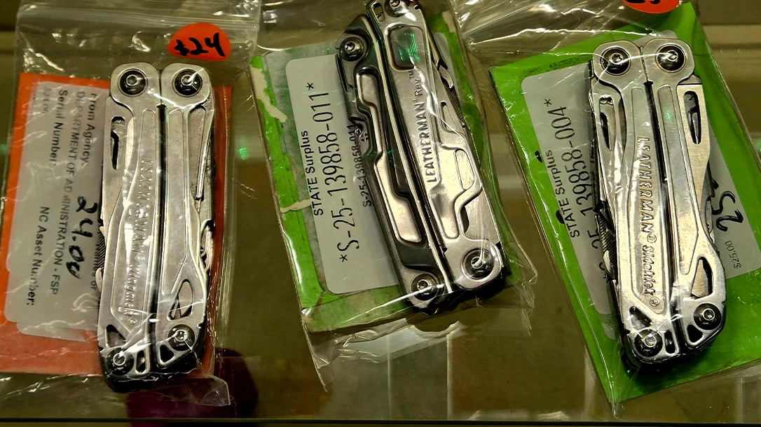 There are a wide variety of confiscated items at the TSA lockup.