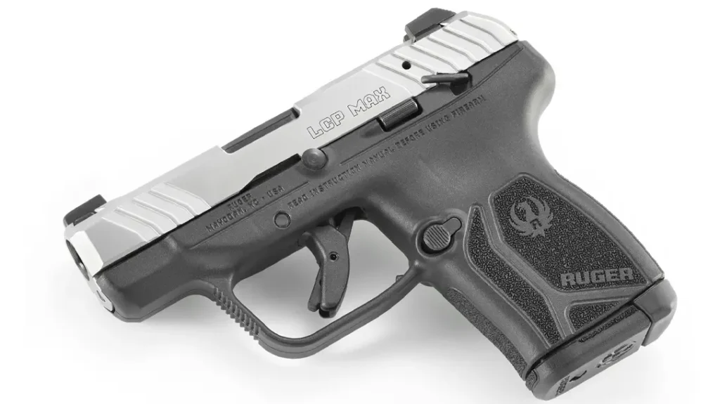 The new Ruger LCP MAX Pistol with manual safety.