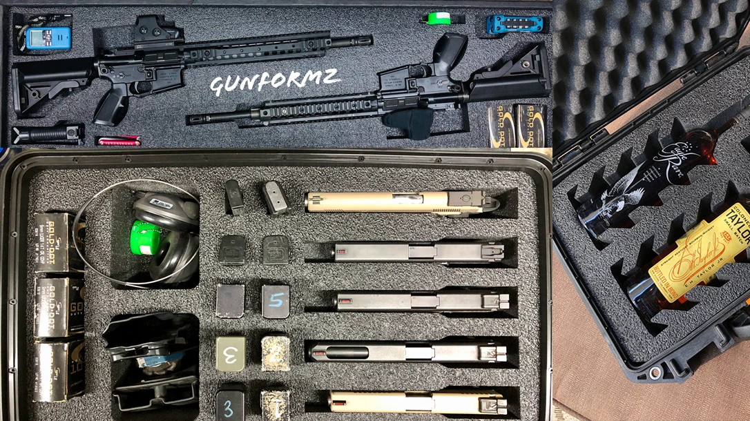 Custom gun case foam inserts.