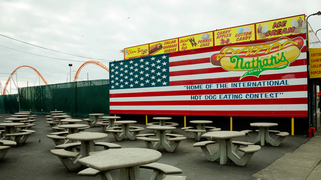 Nathan’s Hot Dogs sponsors one of the largest and most popular speed eating competitions every year