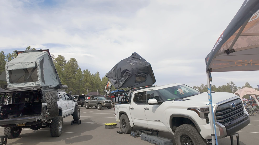 Plenty of well-outfitted overland rigs were in attendance.